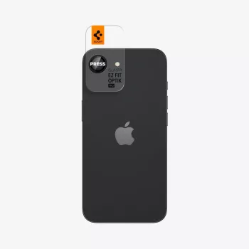 Spigen Optik Pro Glas.tR EZ Fit Camera Protector 2-Pack for iPhone 16E/17E Black