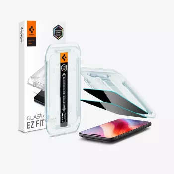 Spigen Glas.tR EZ Fit AC Privacy Screen Protector for iPhone Air (2-Pack)