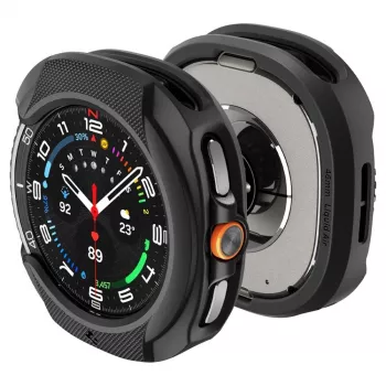 Spigen Liquid Air Case for Samsung Galaxy Watch 8 Classic (46 mm), Matte Black (ACS09841)