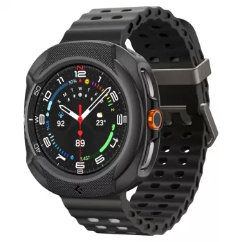 Spigen Liquid Air Case for Samsung Galaxy Watch 8 Classic (46 mm), Matte Black (ACS09841)