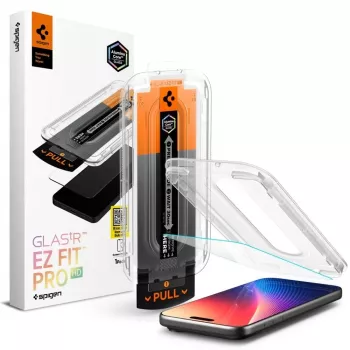 Spigen GLAS.TR EZ Fit Pro Tempered Glass Screen Protector for Apple iPhone 16 Pro Max / 17 Pro Max, Transparent, 2 Pack