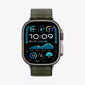 SPIGEN Rugged Armor Pro Apple Watch Band with Integrated Case for Apple Watch Ultra 2/Ultra/SE 2/SE/Series 9/8/7/6/5/4 (44/45/46/49 mm) - Green