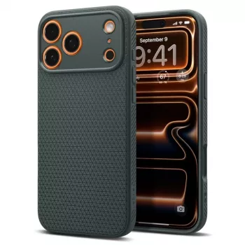 Spigen Liquid Air iPhone 17 Pro Max Case Abyss Green