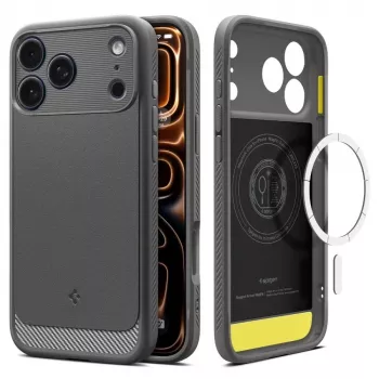 Spigen Rugged Armor Mag MagSafe iPhone 17 Pro Case Grey