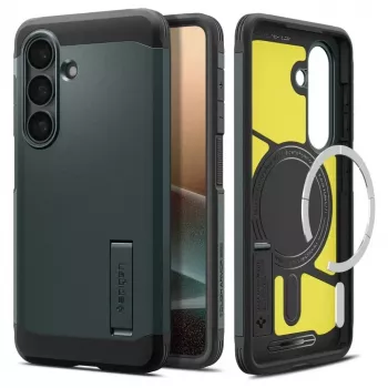 Spigen Tough Armor Mag MagSafe Case for Samsung Galaxy S26+ - Green