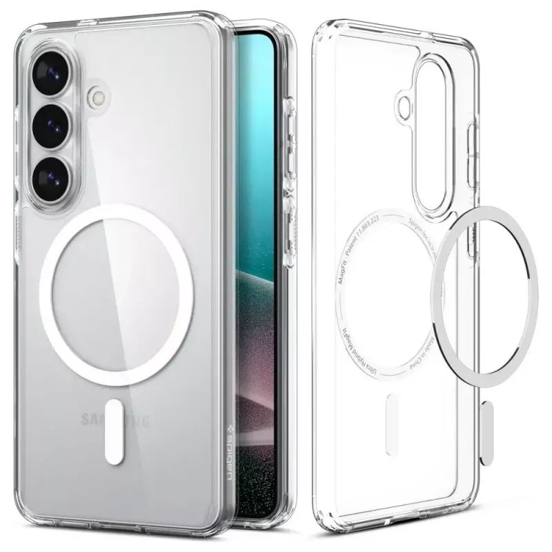 Spigen Ultra Hybrid Mag Magsafe Galaxy S26 Clear/White