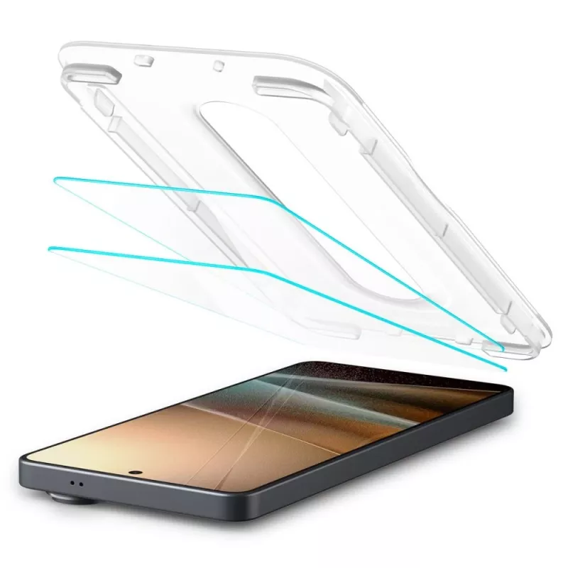 Spigen Glas.TR EZ Fit Pro AC Anti-Reflection Tempered Glass Screen Protector for Samsung Galaxy S26 Ultra, Transparent - 2 Pack