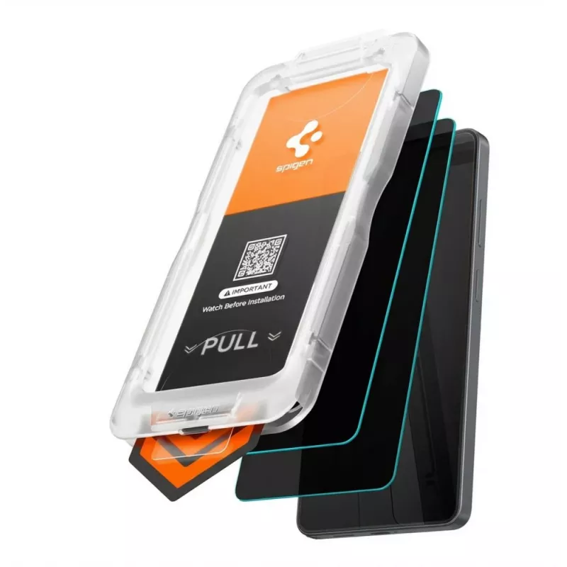 Spigen Glas.TR EZ Fit Pro AC HD Tempered Glass Screen Protector for Samsung Galaxy S26, 2-Pack, Black