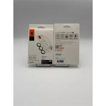 Spigen Optik Pro HD GLAS.TR EZ Fit Camera Protector 2-Pack for Samsung Galaxy S26 - Black