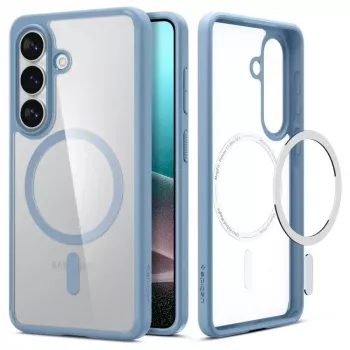 Spigen Ultra Hybrid Mag MagSafe Case for Samsung Galaxy S26+ - Crystal Clear Blue