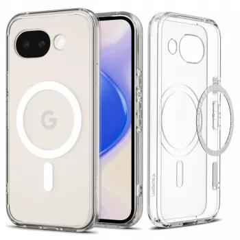 Spigen Ultra Hybrid MagFit Case for Google Pixel 10a, MagSafe Compatible, Clear White (ACS11276)