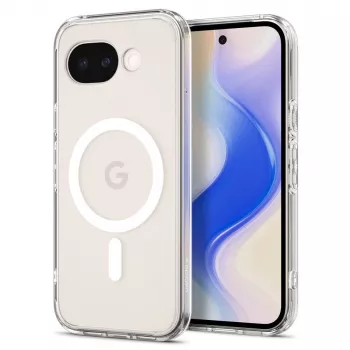 Spigen Ultra Hybrid MagFit Case for Google Pixel 10a, MagSafe Compatible, Clear White (ACS11276)