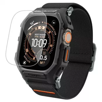 SPIGEN Lite Fit Pro & Tempered Glass Apple Watch Ultra 1 / 2 / 3 (49 mm) Matte Black