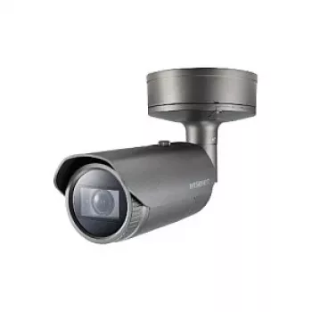 Hanwha Techwin XNO-9082R 8MP 4K Bullet IP Security Camera with Motorized Varifocal Lens, 50m IR, IP66, IK10, PoE