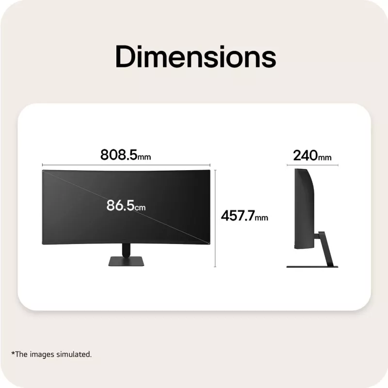 LG 34U601B-B.AEUQ 34-inch UltraWide WQHD 1800R Curved IPS Monitor, 120Hz, HDR10, AMD FreeSync Premium