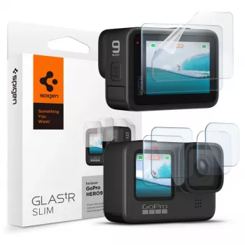 Spigen Glas.TR Slim + Film 2-Set Screen & Lens Protector Kit for GoPro Hero 12/11/10/9 (2 Sets)