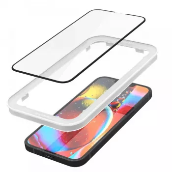 Spigen AlignMaster Glass Full Coverage Screen Protector for Apple iPhone 13/13 Pro/14/16E/17E Black (2-Pack)
