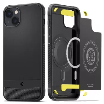 Spigen Rugged Armor Mag MagSafe iPhone 14 Case Matte Black