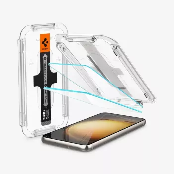 Spigen Glas.tR EZ Fit Tempered Glass Screen Protector for Samsung Galaxy S23 (2-Pack) Clear