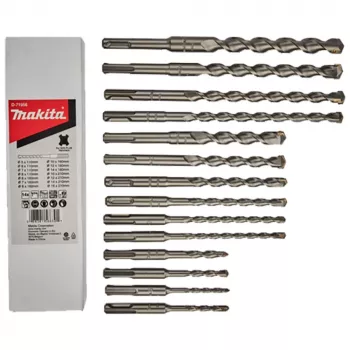 Makita SDS-PLUS Hammer Drill Bit Set 14-Piece (5-14mm) in Plastic Case D-71956