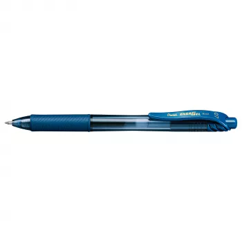 Pentel EnerGel X Retractable Liquid Gel Pen - Navy - 0.7 mm - Medium Point - Ambidextrous