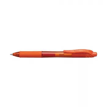 Pentel EnerGel X Retractable Gel Pen - Orange - 0.7 mm Medium Point - Ambidextrous