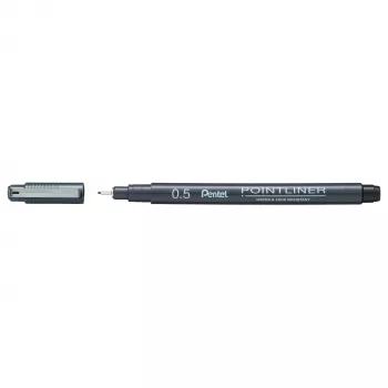 Pentel Pointliner Fineliner Black 0.5 mm