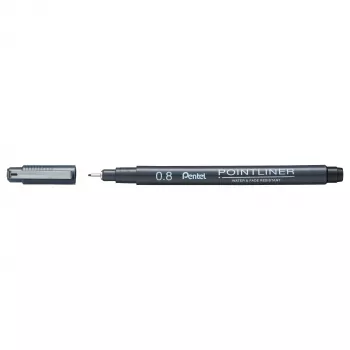 Pentel Pointliner Fineliner Black 0.8 mm