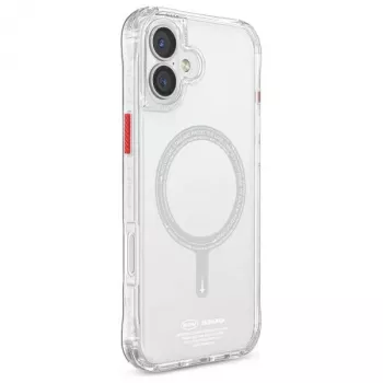 SKINARMA Saido Magnetic Charging Case for iPhone 16 6.1 inch Clear