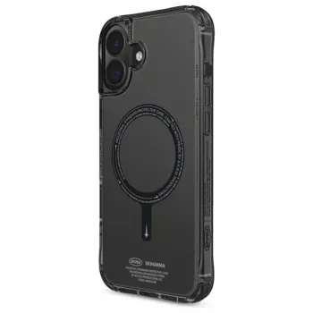 SKINARMA Saido Case for Apple iPhone 16 6.1 inch Magnetic Charging Black