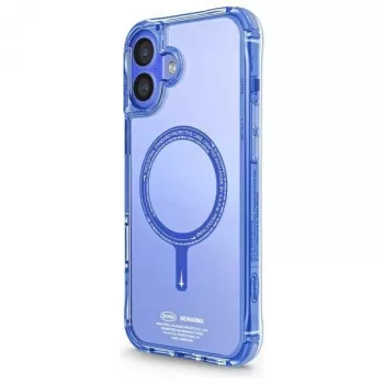 SKINARMA Saido Case for Apple iPhone 16 6.1 inch Magnetic Charging Blue