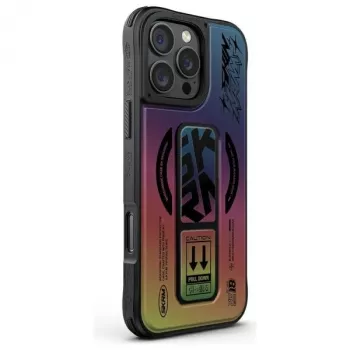 SKINARMA Kira Kobai iPhone 16 Pro 6.3 inch Magnetic Charging Grip Stand Case Hologram