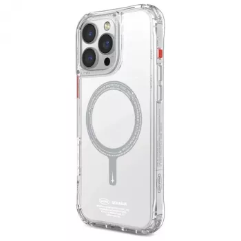 SKINARMA Saido Magnetic Charging Case for iPhone 16 Pro Max 6.9 inch Clear
