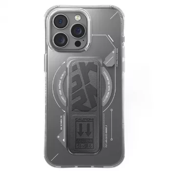 SKINARMA Helio Case for iPhone 16 Pro Max 6.9 inch Magnetic Charging + Grip Stand Titanium