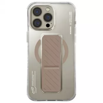 SKINARMA Axon Magnetic Charging + Grip Stand Case for iPhone 16 Pro 6.3 inch - Champagne