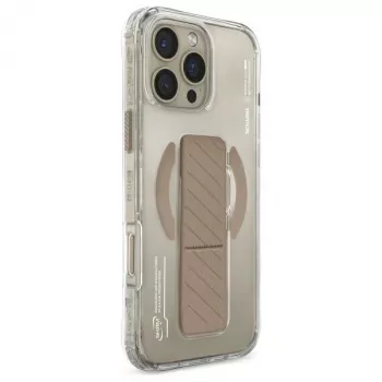 SKINARMA Axon Magnetic Charging + Grip Stand Case for iPhone 16 Pro 6.3 inch - Champagne