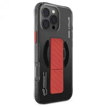 Skinarma Axon Case for iPhone 16 Pro Max 6.9 inch Magnetic Charging + Grip Stand Black
