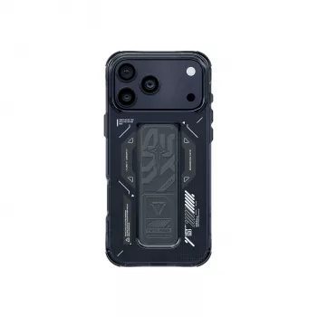 SKINARMA Helio Case for iPhone 17 Pro Magnetic Charging + Grip Stand Graphite