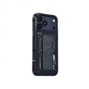 SKINARMA Helio Case for iPhone 17 Pro Magnetic Charging + Grip Stand Graphite