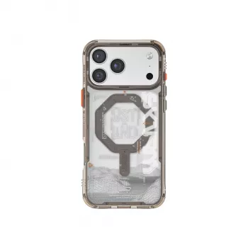 SKINARMA Sonix Case with Mag-Charge Magnetic Ring for Apple iPhone 17 Pro, Stone (SK-2025IPP6.3-SONIX-STN)