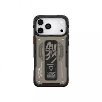 Skinarma Aegis Case for iPhone 17 Pro Magnetic Charging + Grip Stand Grey