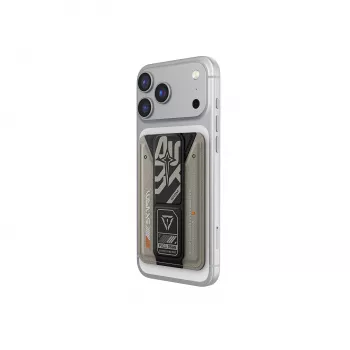 Skinarma Kado Aegis Magnetic Cardholder Grip Stand Grey