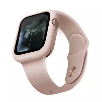 UNIQ Lino Apple Watch Case for Series 4/5/6/SE/SE3 44mm - Blush Pink