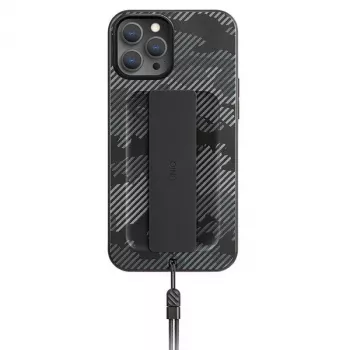 UNIQ Heldro Case for iPhone 12 Pro Max 6.7 inch Charcoal Camo Antimicrobial