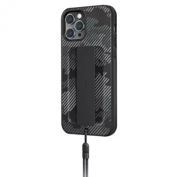 UNIQ Heldro Case for iPhone 12 Pro Max 6.7 inch Charcoal Camo Antimicrobial