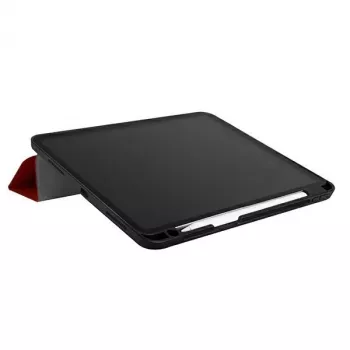 UNIQ Transforma Folio Case for iPad Pro 11 inch (2021/2020) and iPad Air 10.9 inch (2022/2020) with Antimicrobial Protection, Coral Red