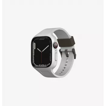 UNIQ Monos 2in1 Apple Watch Strap with Case Series 4/5/6/7/8/9/SE/SE2/SE3 44/45mm Chalk Grey