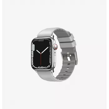 UNIQ Linus Airosoft Silicone Strap for Apple Watch 38/40/41mm - Chalk Grey