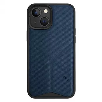 UNIQ Transforma Folio Case for iPhone 14 Plus / 15 Plus 6.7 inch Magclick Charging Electric Blue