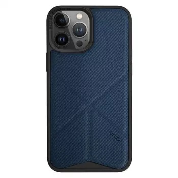 UNIQ Transforma Folio Case for Apple iPhone 14 Pro 6.1 inch with Magclick Charging - Electric Blue